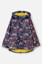 Load image into Gallery viewer, Little lighthouse-  Boys Navy Construction Print Jacket