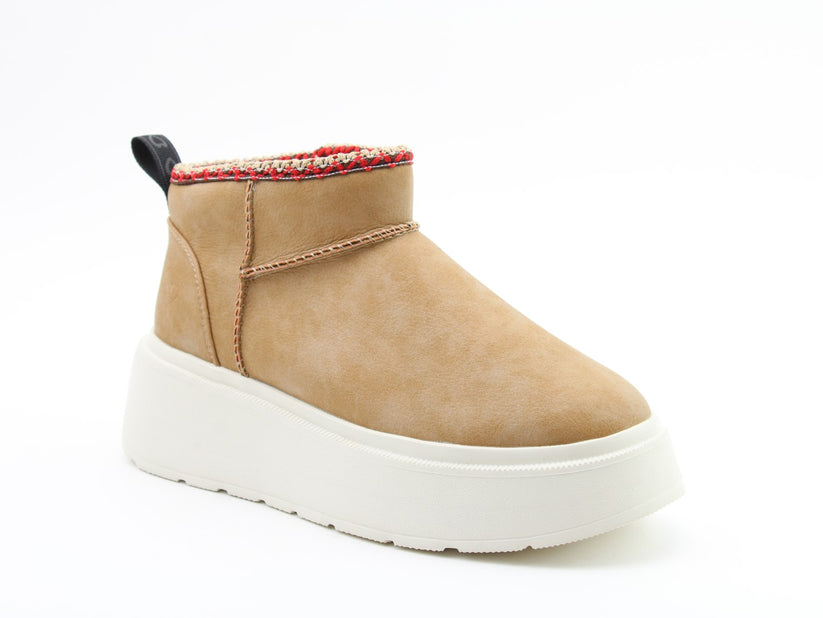 Arlo Chunky Ankle Boots- Sand- Heavenly Feet