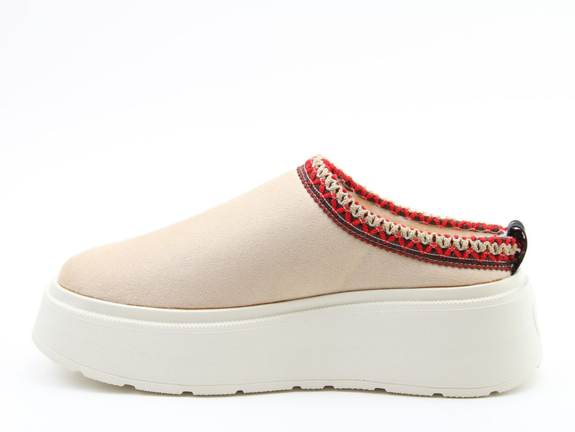 Franca Chunky Sole Slip On Shoe- Beige- Heavenly Feet