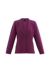 7597 - Fitted Jacquard Blazer - Marble