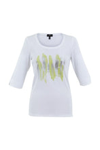 Load image into Gallery viewer, 6928- Cotton 3/4 Sleeve Print T-Shirt- Marble