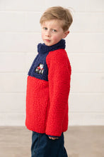 Load image into Gallery viewer, Caden Fleece - Red - Little Lighthouse