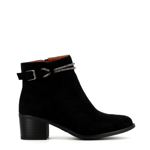 Donna - Black Boot with Sparkle Detail - Millie & Co