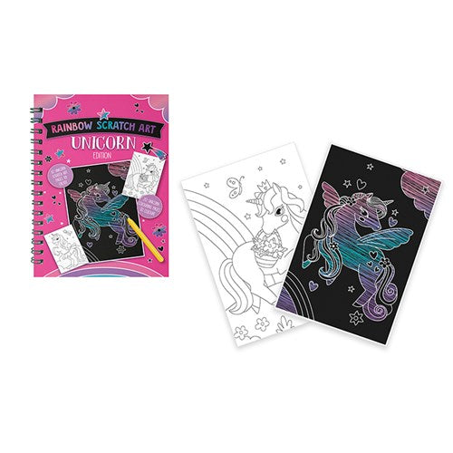 34039 - Unicorn Scratch Art and Colouring Book - Joe Davis