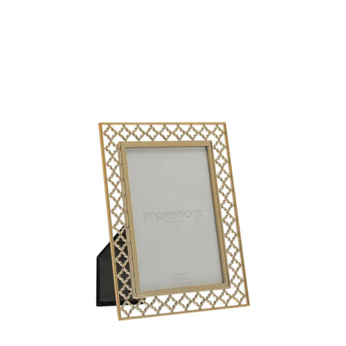 15946 -  Lattice Cut Metal Photo Frame - 4