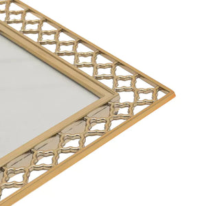 15980 -  Lattice Cut Metal Photo Frame - 8"x 10" - Widdop