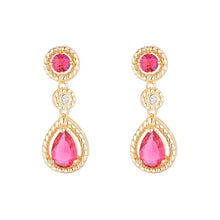 Load image into Gallery viewer, R245EPL- Kynlee Fuchsia Earrings- Knight and Day