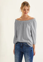 Load image into Gallery viewer, 343963 - Off Shoulder Stripe Blouse - Street One