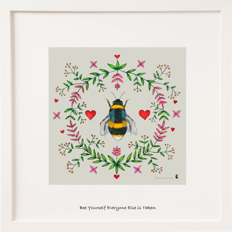 Bee Yourself Frame 6x6