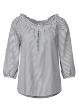 Load image into Gallery viewer, 343963 - Off Shoulder Stripe Blouse - Street One
