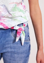 Load image into Gallery viewer, 320032- Hawaiian Print T-Shirt w/ Tie hemline- Cecil