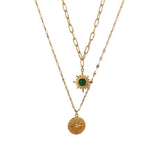 Load image into Gallery viewer, Carly Malachite Layered Necklace - Knight &amp; Day