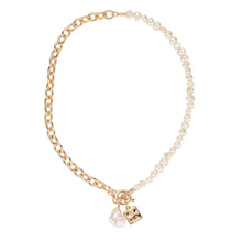 Load image into Gallery viewer, Freshwater Pearl and Charms Necklace- Knight &amp; Day