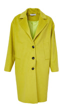 Load image into Gallery viewer, 23128- Lime Green Wool Coat - Kate Cooper