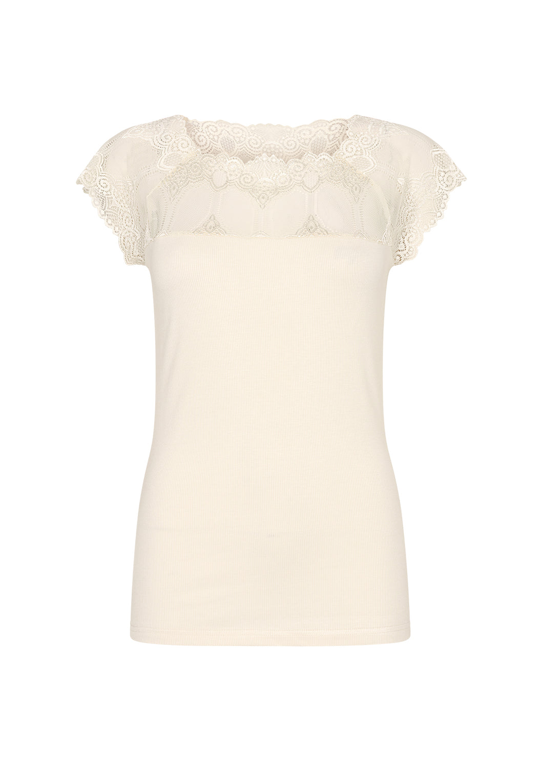 26129- Cream Lace Top - Soya Concept