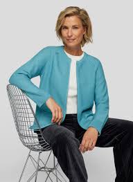 122525 - Peacock Blue Zip Up - Rabe
