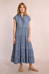 414 - Denim Layered Dress - Molly Bracken