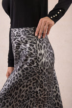 Load image into Gallery viewer, Lepoard Print Satin Skirt - Molly Bracken