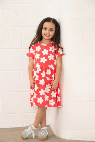 Marnie Dress - Coral - Little Lighthouse