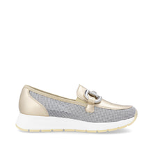 Load image into Gallery viewer, D2G02-90 - Loafer with Buckle Detail - Gold - Remonte