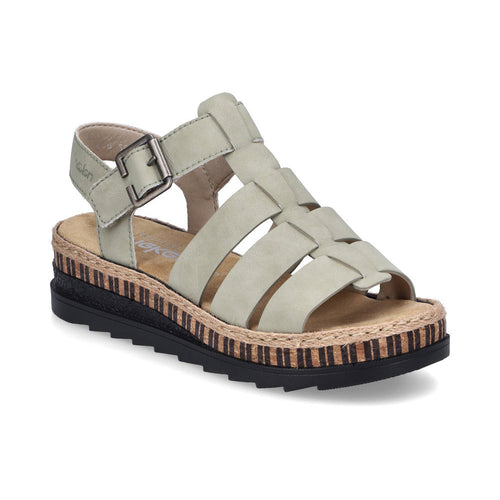 V7904-52 - Green Strap Sandal - Rieker