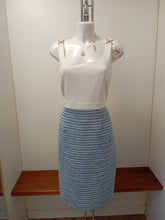 Load image into Gallery viewer, 78628- Blue &amp; Cream Dress &amp; Jacket - Tia