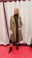 Load image into Gallery viewer, Brown Houndstooth Trench Coat - Capsule
