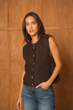 Load image into Gallery viewer, Choc Brown Sleeveless Cardigan - Milo’s