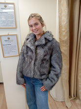 Load image into Gallery viewer, Grey Fur Coat - Molly Bracken