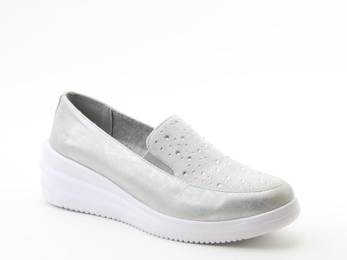 Charly Loafer - Silver - Heavenly Feet