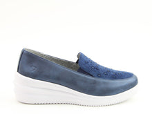 Load image into Gallery viewer, Charly Loafer - Navy - Heavenly Feet