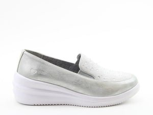 Charly Loafer - Silver - Heavenly Feet
