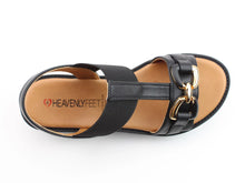 Load image into Gallery viewer, Lulu2 Sandal - Black - Heavenly Feet