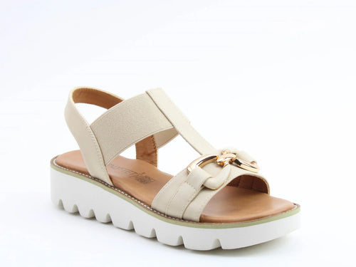 Lulu2 Sandal - Beige - Heavenly Feet