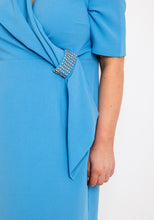 Load image into Gallery viewer, 620 - Cornflower Dress with Gemstone detail - Via Veneto