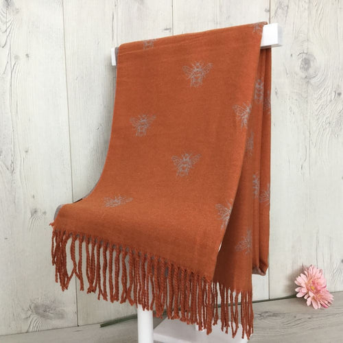 2105-001- Bee Scarf-Orange