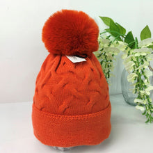 Load image into Gallery viewer, 022-PomPom Hat-Orange