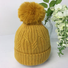Load image into Gallery viewer, 038-PomPom Hat- Yellow
