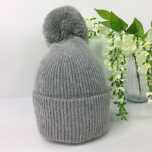 Load image into Gallery viewer, 040-PomPom Hat- Grey