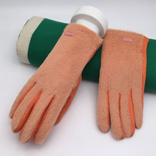 180- Two Tone Gloves- Orange