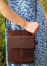 TK10056 Tinnakeenly Leathers Sling Bag- Brown