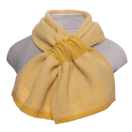 10319- Zelly Pull Through Scarf Mustard