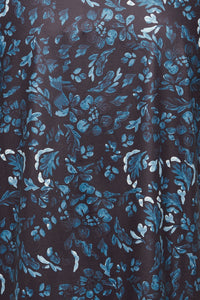 0634-Blue Floral Mix Tee- Fransa