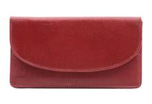 Load image into Gallery viewer, TK143 TINNAKEENLY LEATHERS Two Zip Compartment wallet purse RED