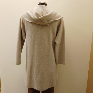 8806 DECK Hooded Knit FreeSize- Beige