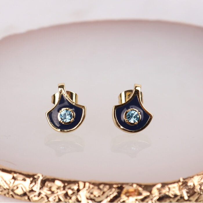 2058614- Bronte Earrings- Navy- Zelly
