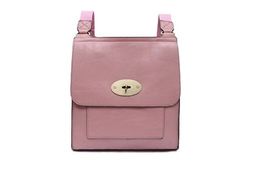 21601- Flap Over Crossbody Bag-Pink