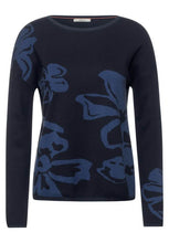 Load image into Gallery viewer, 301786- Navy Flower Jumper - Cecil