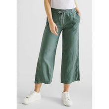 Load image into Gallery viewer, 376152- Street one Linen Pants Leafy Green