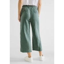 Load image into Gallery viewer, 376152- Street one Linen Pants Leafy Green